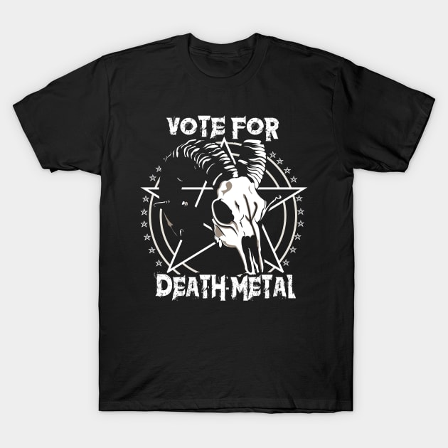 Vote Death Metal T-Shirt by Piercek25